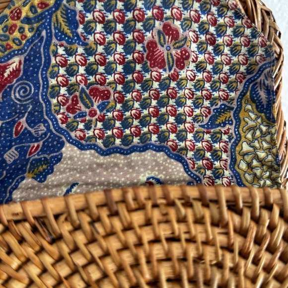 Bali Ata Rattan Crossbody Bag • Handwoven • Boho Straw Bag - Picture 4 of 10
